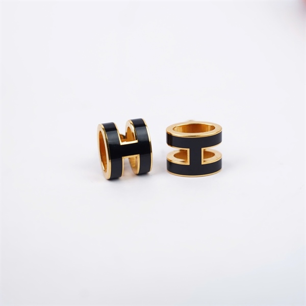 Bông tai Hermes đen +