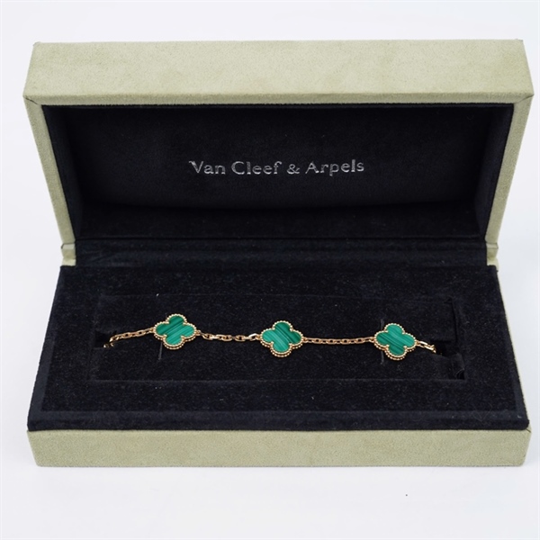 Vòng tay Van Cleef hoa xanh (HC)+