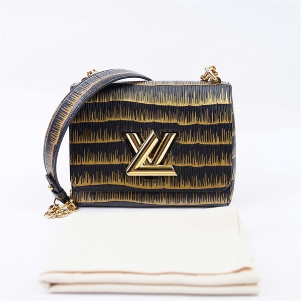 Túi LV Twist sọc đen vàng kèm gương (SR1129) sz19 (BMC) KG+