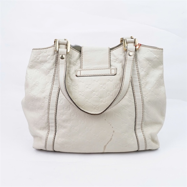 Túi GG Tote trắng (211936-002122) sz33 (LU)+