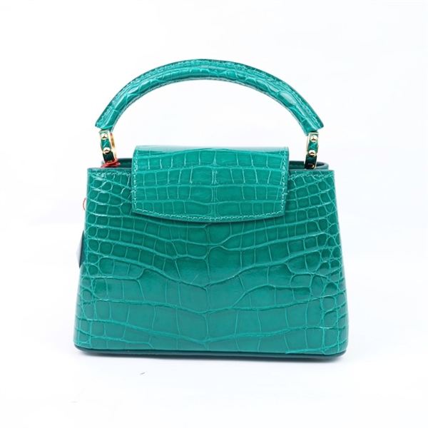 Túi LV Capu xanh lá da cá sấu sz20 (BMC) KG+