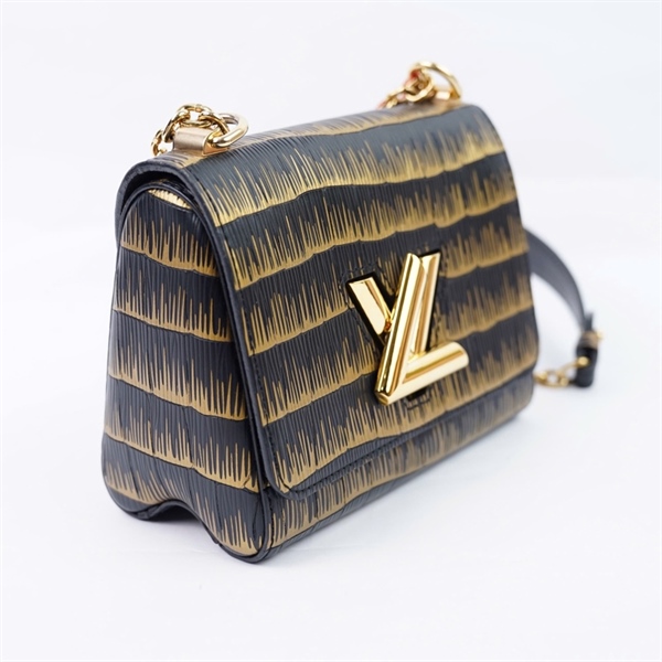 Túi LV Twist sọc đen vàng kèm gương (SR1129) sz19 (BMC) KG+