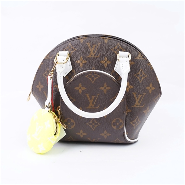 Túi LV Ellipse hoa nâu kèm ví nhỏ 2 strap sz16 (HC)+