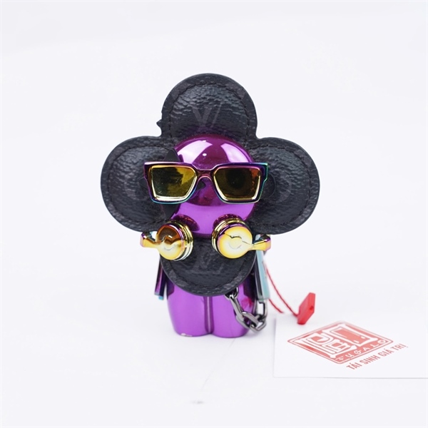 Charm LV tím hoa đen (LU)+