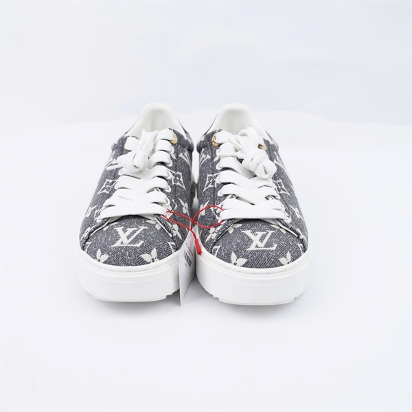 Giày LV xám hoa trắng sz36 (BQ) KG+