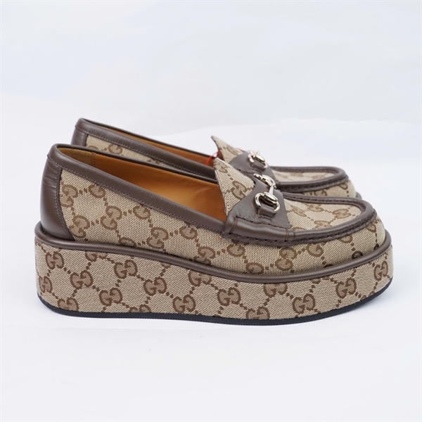 Giày GG xám cao 5p sz35 (BQ) KG+