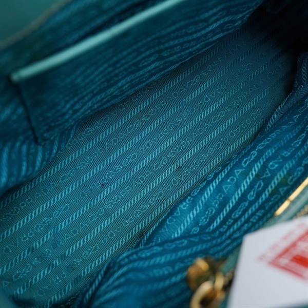 Túi Prada Handle xanh sz31 (LU)+