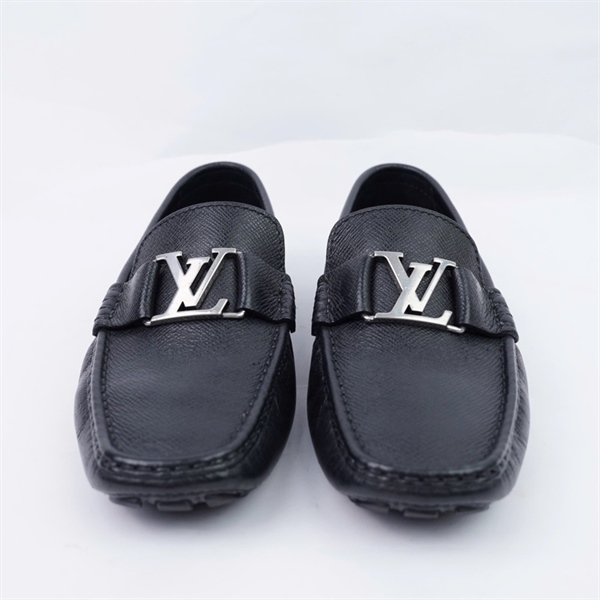 Giày LV đen logo bạc sz7 (UK) (BQ) KG+