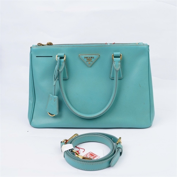 Túi Prada Handle xanh sz31 (LU)+