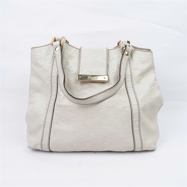 Túi GG Tote trắng (211936-002122) sz33 (LU)+