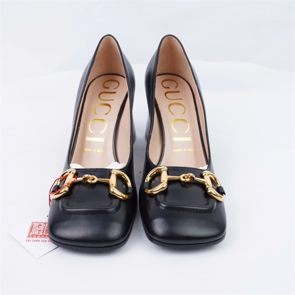 Giày GG đen cao 7p sz37.5 (BQ) KG+
