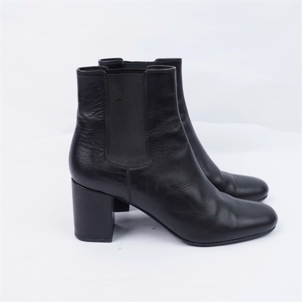 Giày YLS boot đen cao 6p sz36 (BQ) KG+