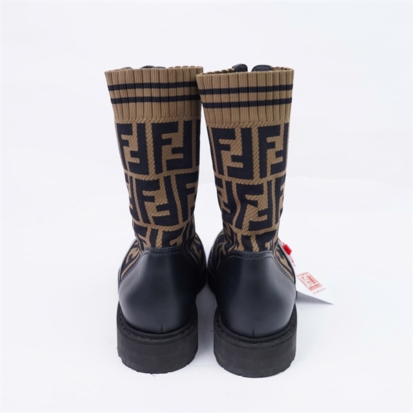 Giày Fendi boot nâu sz35 (BQ) KG+