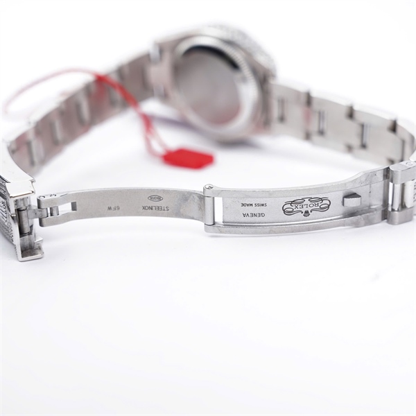 Đồng hồ Rolex bạc full đính kim, kim màu (898885A8) sz28 (HC) KG+