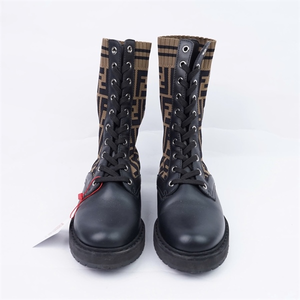 Giày Fendi boot nâu sz35 (BQ) KG+