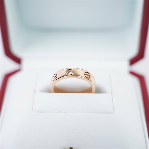 Nhẫn Cartier love 1 kim (RA0378) sz47 (PN) KG+