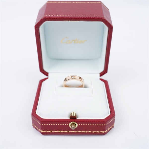 Nhẫn Cartier love 1 kim (RA0378) sz47 (PN) KG+