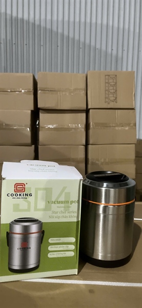 Hộp Đựng Thức Ăn Inox Giữ Nhiệt Cooking 1.5L (Thùng 36)