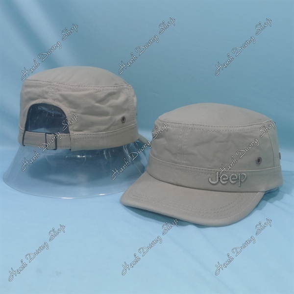 Nón lính mũ lưỡi trai đầu bằng Jeep có khóa tăng giảm size phía sau