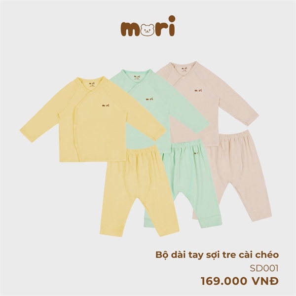Bộ dài tay sợi tre cài chéo