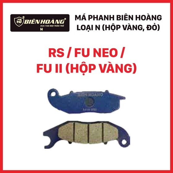 [W RS] - Má phanh đĩa RS / FU Neo / FU II (N, vàng) (Biên Hoàng)