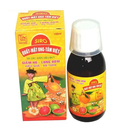 Siro quất mật ong Tâm Việt hỗ trợ giảm ho, long đờm (lọ 100ml) - Đại Uy