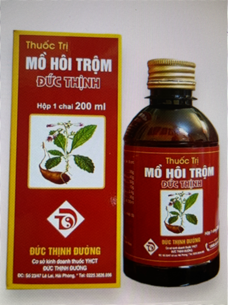Thuốc trị mồ hôi trộm 200ml - Đức Thịnh