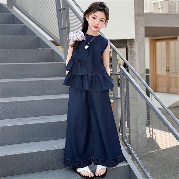 SET ÁO TẦNG QUẦN SUÔNG PHỐI BÈO