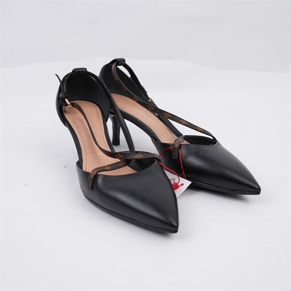Giày LV đen cao 5p sz35 (BQ) KG+