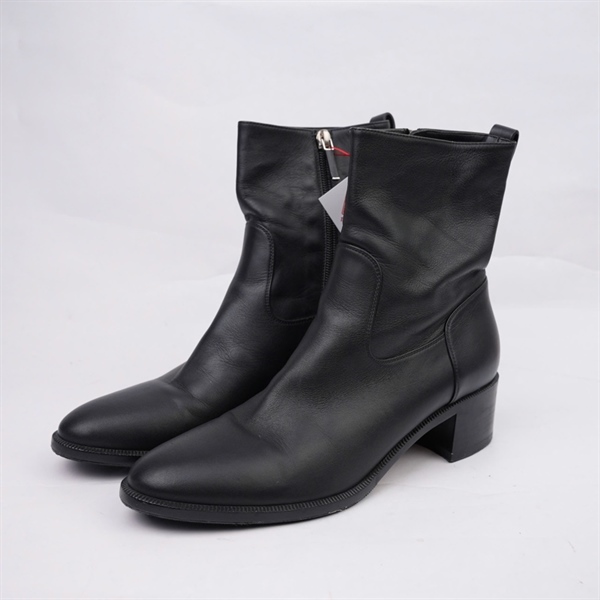 Giày Dior boot đen có khóa cao 4p sz38 (BQ) KG+