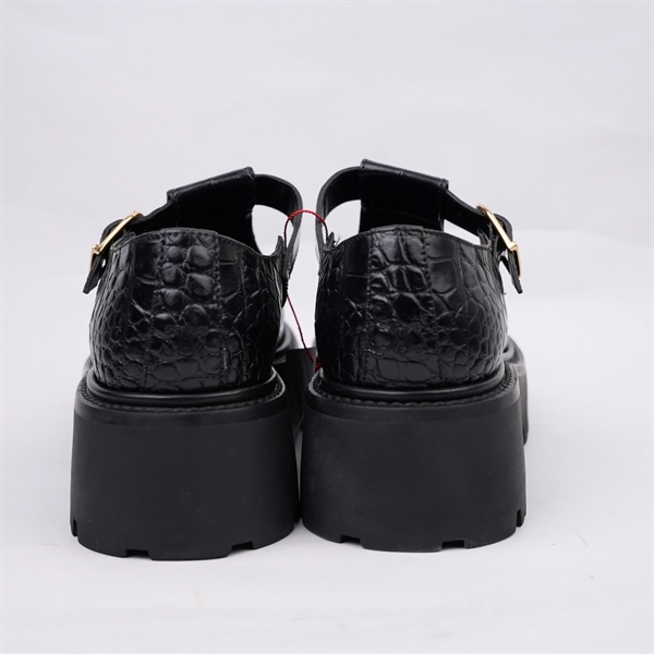 Giày Celine vân đen cao 5p sz36 (BQ) KG+