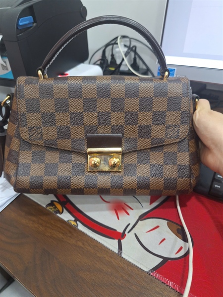 Túi LV Croisette ô vuông nâu (FL3156) sz23 (BQ) KG+