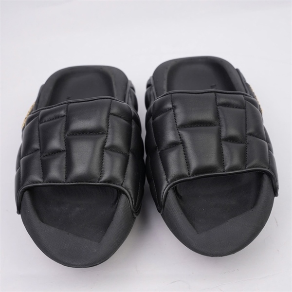 Dép Balmain đen sz36 (BQ) KG+