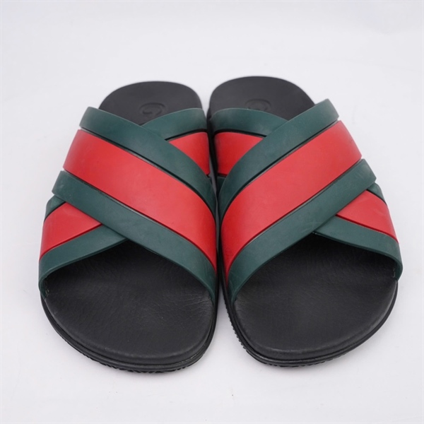 Dép GG đen phối xanh đỏ (BQ) KG+