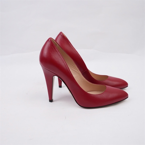 Giày GG đỏ cao 10p sz36.5 (BQ) KG+