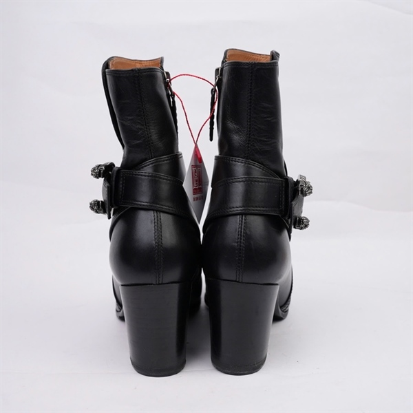 Giày GG boot đen cao 7p sz36 (BQ) KG+