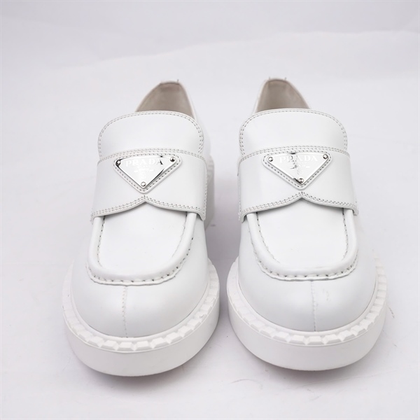 Giày Prada trắng cao 4p sz35 (BQ) KG+