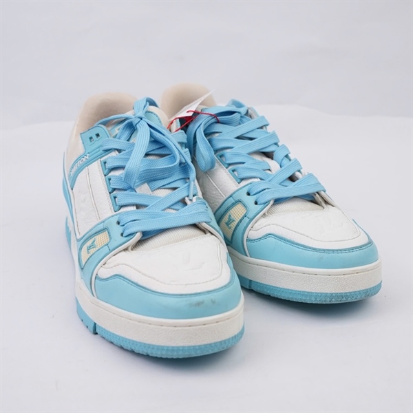 Giày LV hoa trắng phối xanh sz6 (UK) (BQ) KG+