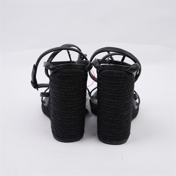 Giày YSL đen cao 11p sz37 (BQ) KG+