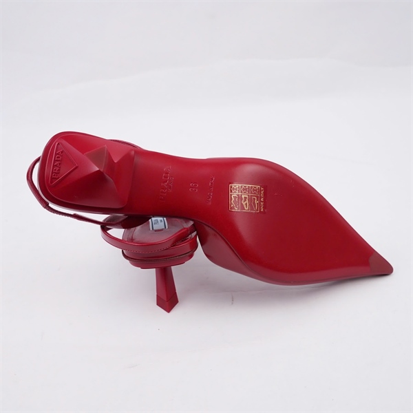 Giày Prada đỏ cao 6p sz36 (BQ) KG+