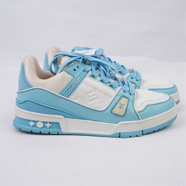 Giày LV hoa trắng phối xanh sz6 (UK) (BQ) KG+