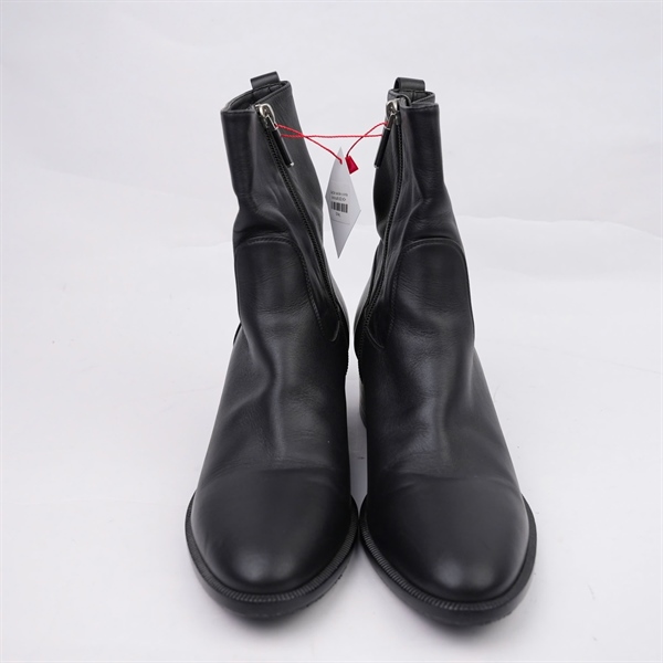 Giày Dior boot đen có khóa cao 4p sz38 (BQ) KG+
