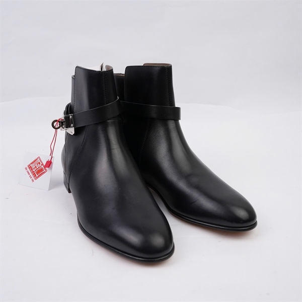 Giày Hermes boot đen sz36.5 (BQ) KG+