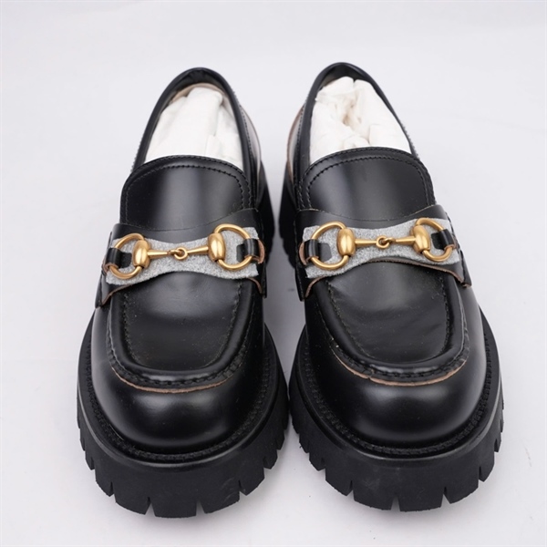 Giày GG đen cao 4p sz35 (BQ) KG+