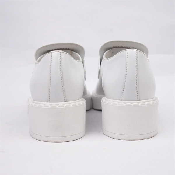 Giày Prada trắng cao 4p sz35 (BQ) KG+