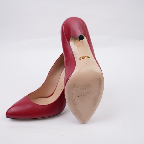 Giày GG đỏ cao 10p sz36.5 (BQ) KG+