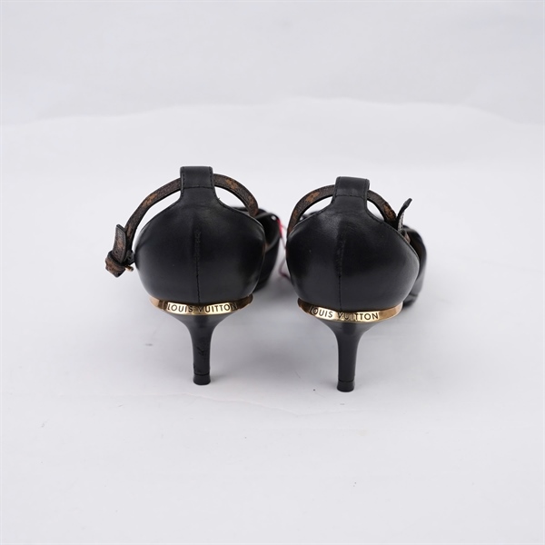 Giày LV đen cao 5p sz35 (BQ) KG+