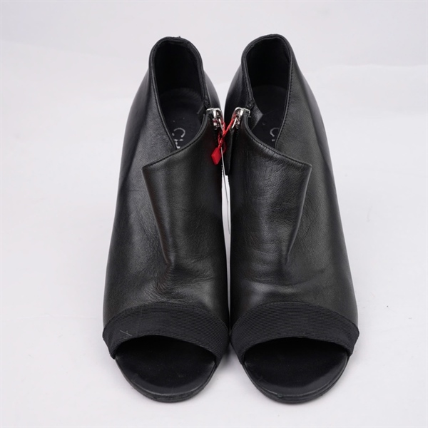 Giày Chanel boot đen cao 11p sz38.5 (BQ) KG+