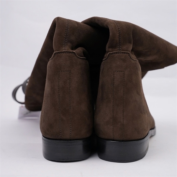Giày Hermes boot nâu sz36.5 (BQ) KG+
