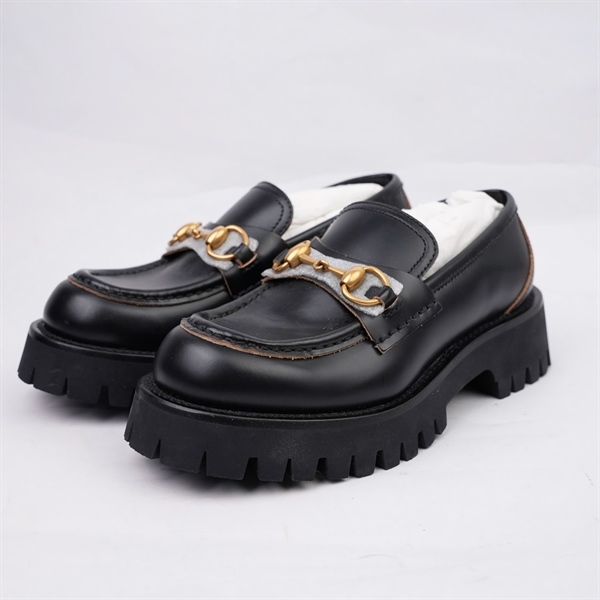 Giày GG đen cao 4p sz35 (BQ) KG+